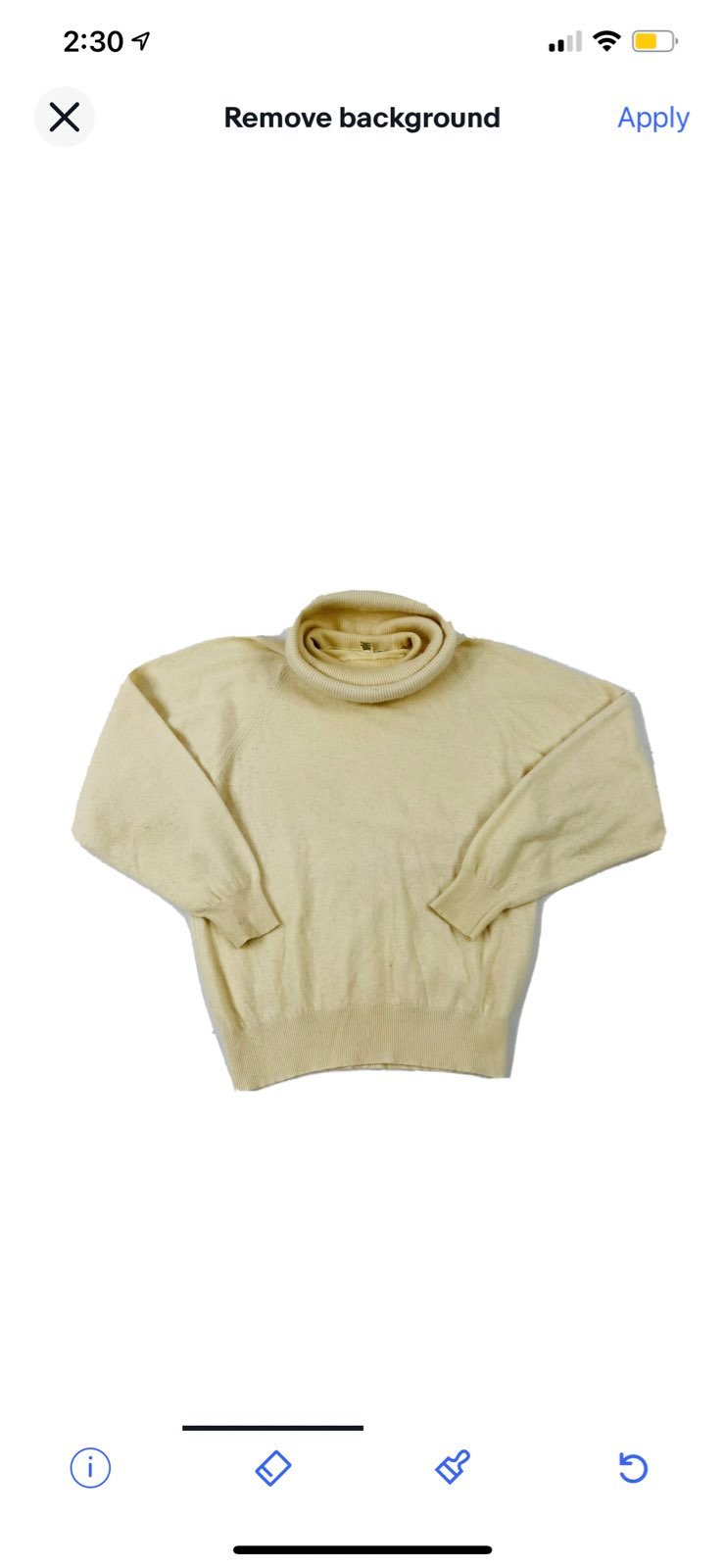 Vintage 80s Angora Cowl Neck Sweater