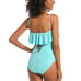 La Blanca Women's Ruffle Bandeau One Piece Swimsuit Size 6 NWT