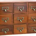 Desk Drawer Organizer, Wooden Vintage Apothecary Cabinet with 9 Drawers