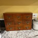 Desk Drawer Organizer, Wooden Vintage Apothecary Cabinet with 9 Drawers