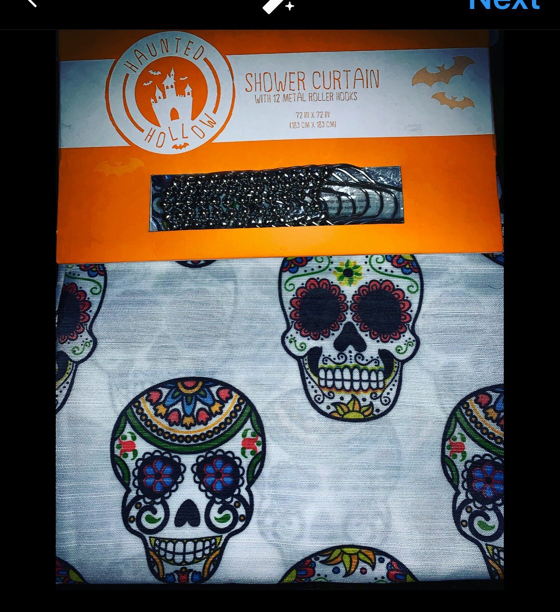 Dia de los muertos Shower curtain