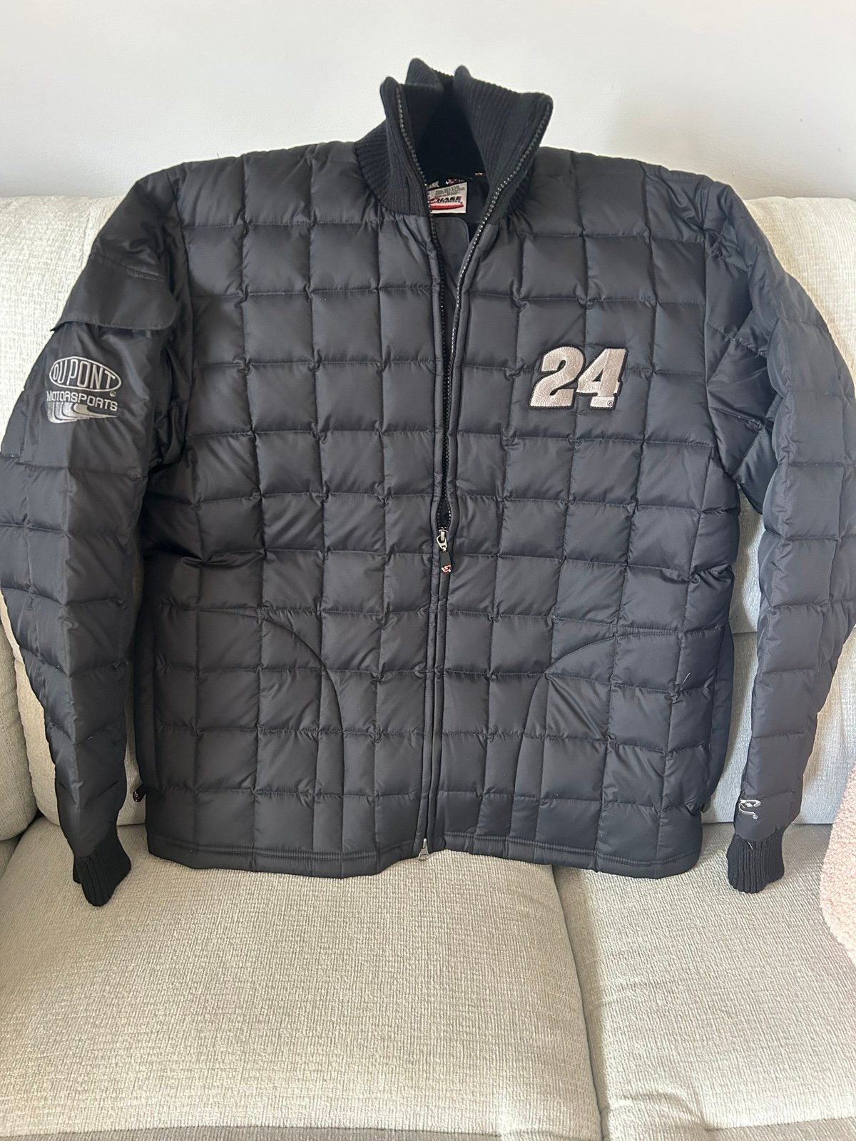 DU PONT MOTORSPORTS #24 Down&Feather Puffer jacket CHASE AUTHENTICS XL (G)