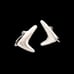 Vintage Sigi Pineda mid century modern sterling silver earrings
