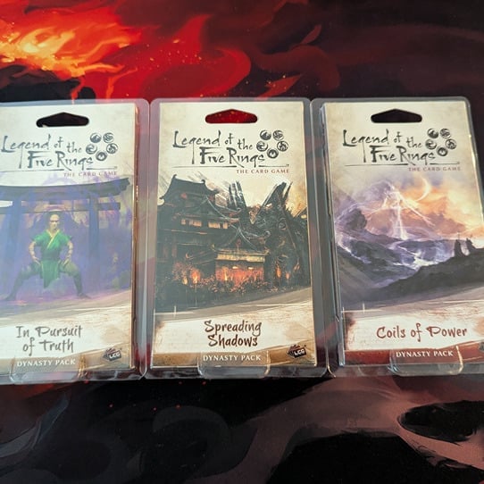 Legend of the Five Rings LCG Dynasty Pack Set x3 New