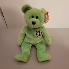 RARE Ty Beanie Babies Kicks The Soccer Bear (WITH ERRORS)