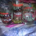 Set of ten budweiser glasses; 8 tall, 2