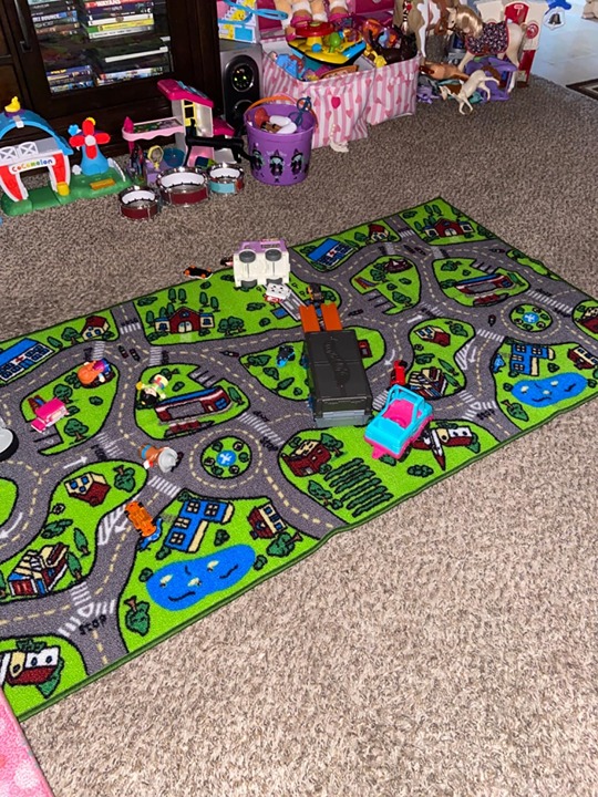 Kids Carpet Playmat Rug City Life Great for Playing with Cars and Toys