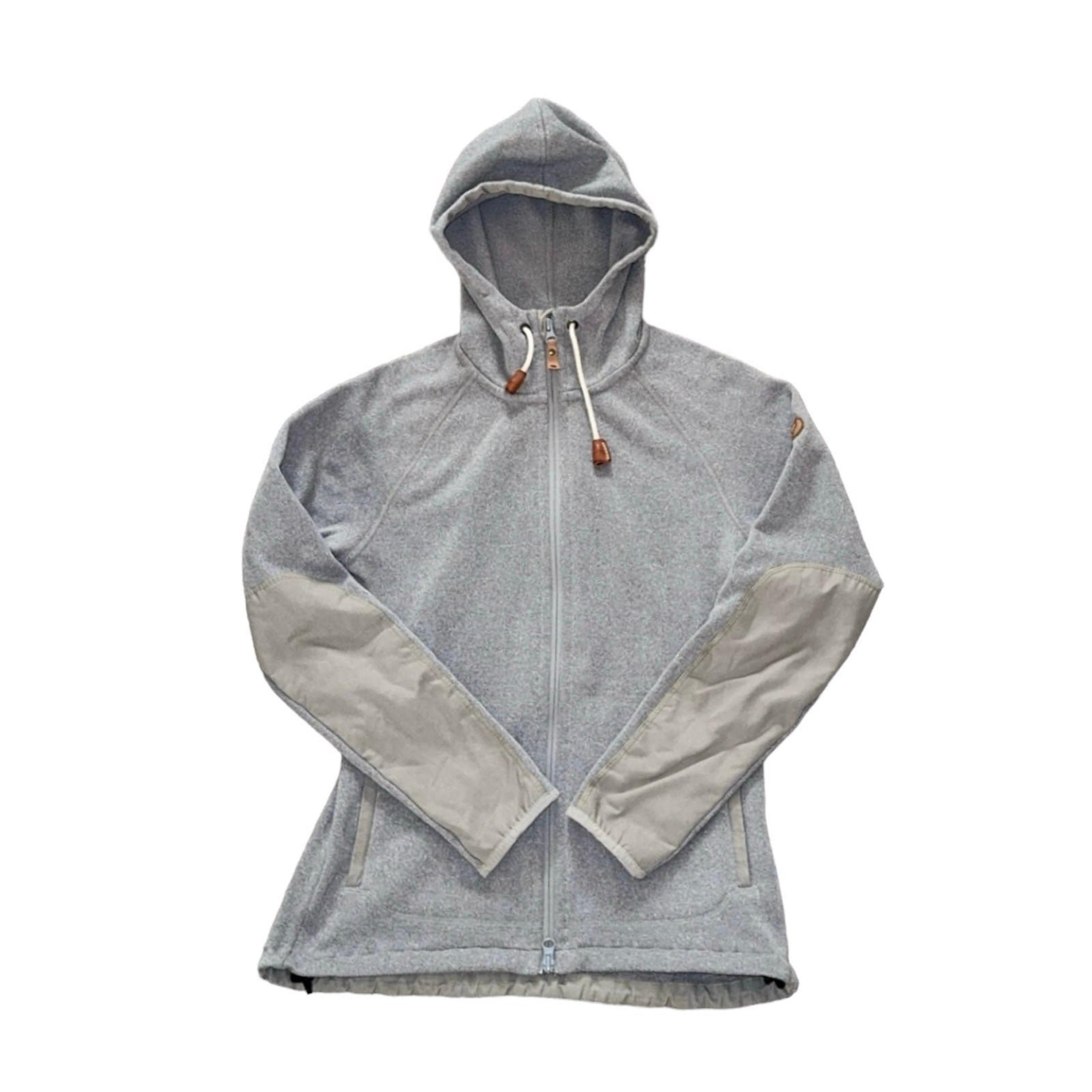 Fjallraven Ovik Light Grey Fleece Zip Hooded Sweater Jacket XS