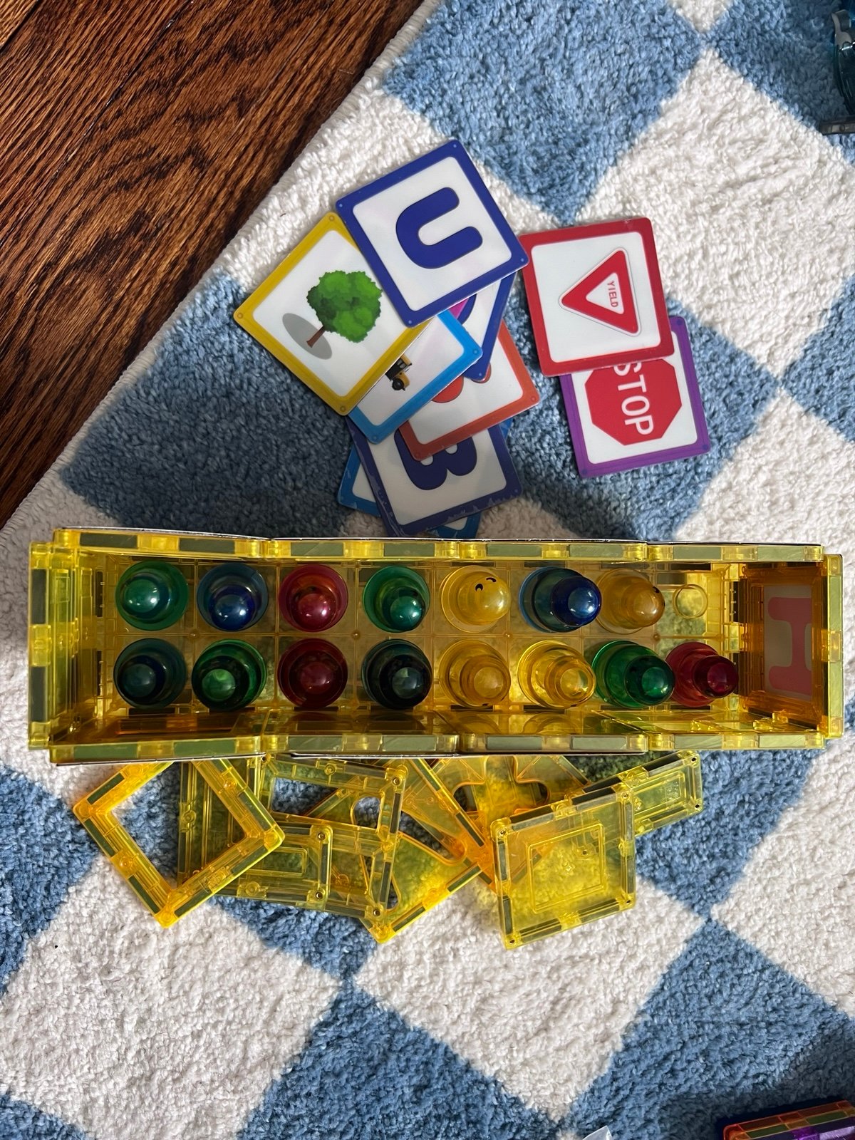 Magnetic school bus and accessories
