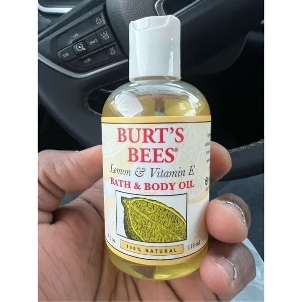 Vintage Burt's Bees Bath & Body Oil Lemon & Vitamin E 4 fl oz