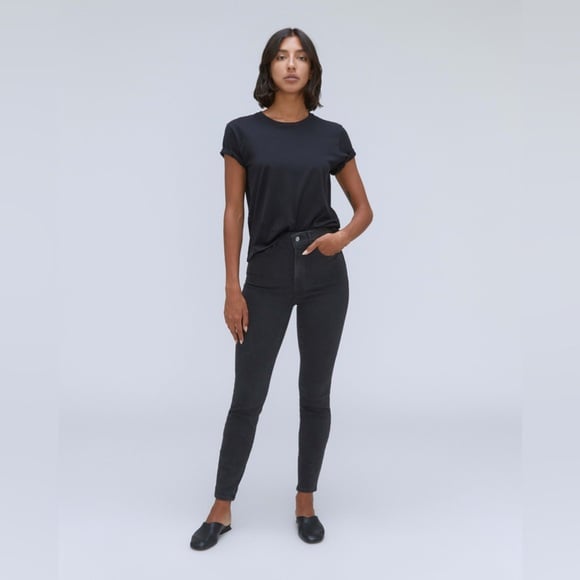 Everlane the way high skinny Jean in black ash