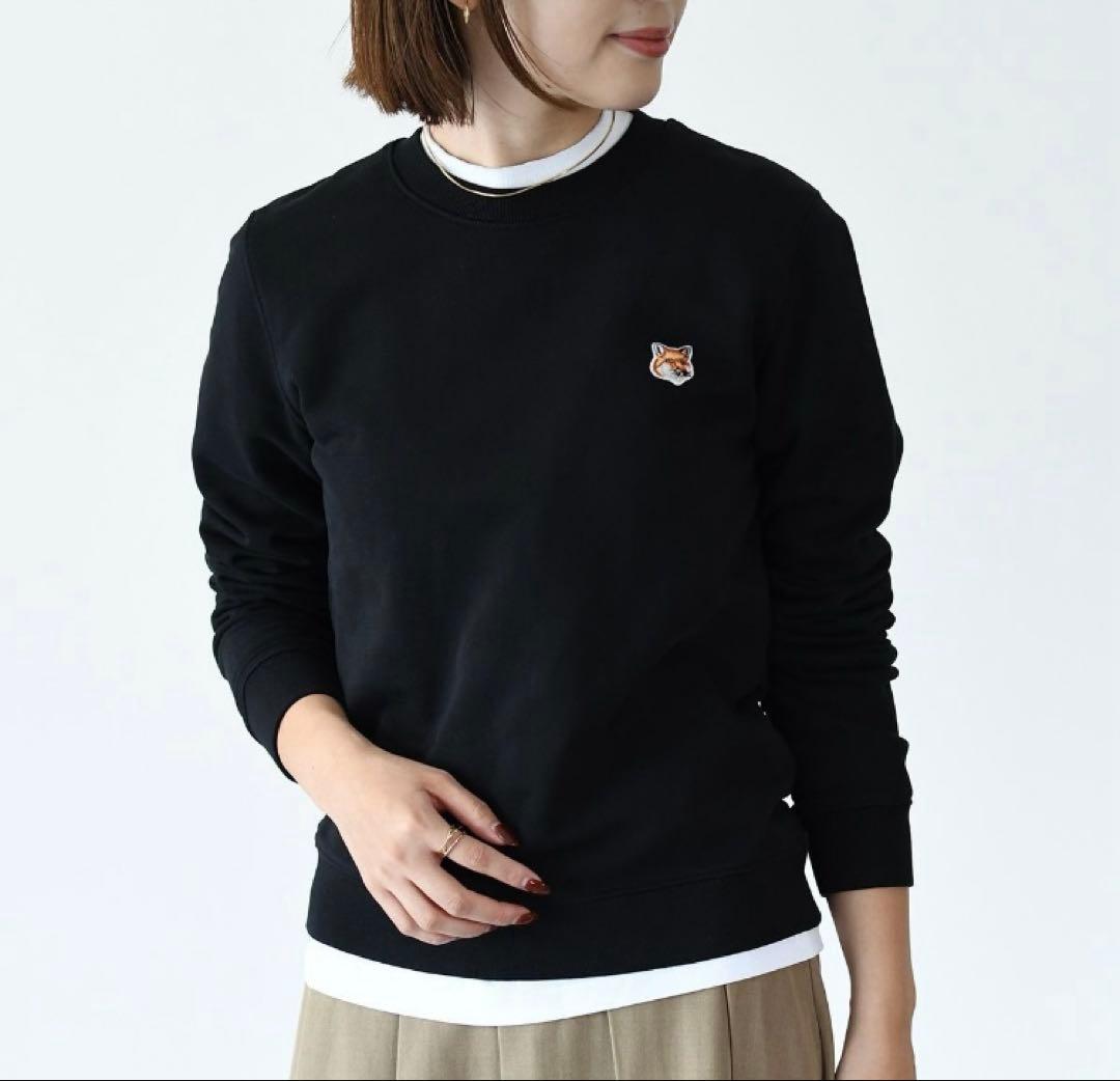 【Brand New with Tag】Maison Kitsune Sweatshirt Black S