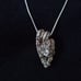 Sterling silver handmade pendant w/ 24 sterling chain. One of a kind