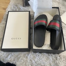 100% authentic gucci platform slides