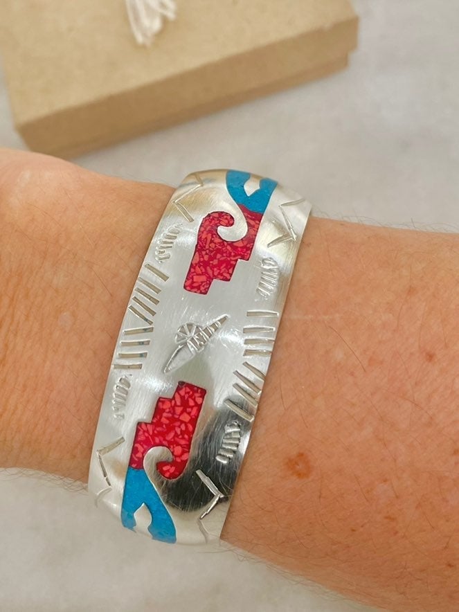 925 sterling silver South western cuff