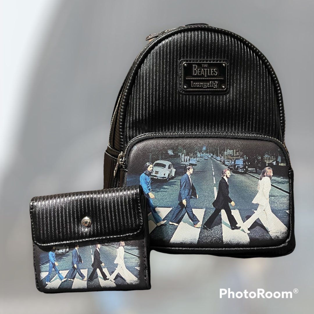 Loungefly The Beatles Abbey Road mini backpack and wallet