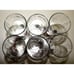Libbey Glass set of 6 Showboat Tom Collins glasses red, black, and white, Vint