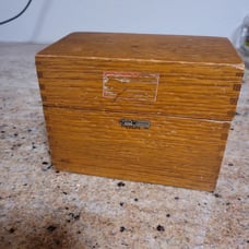 Vintage Globe Wernicke Recipe Box