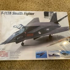 F-117A Stealth Fighter, Testors, 1990, 1:72 Scale Model Kit, NIB, Factory Sealed