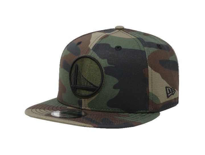 New Era 9Fifty Golden State Warriors Woodland Camouflage One Size Snapback Cap