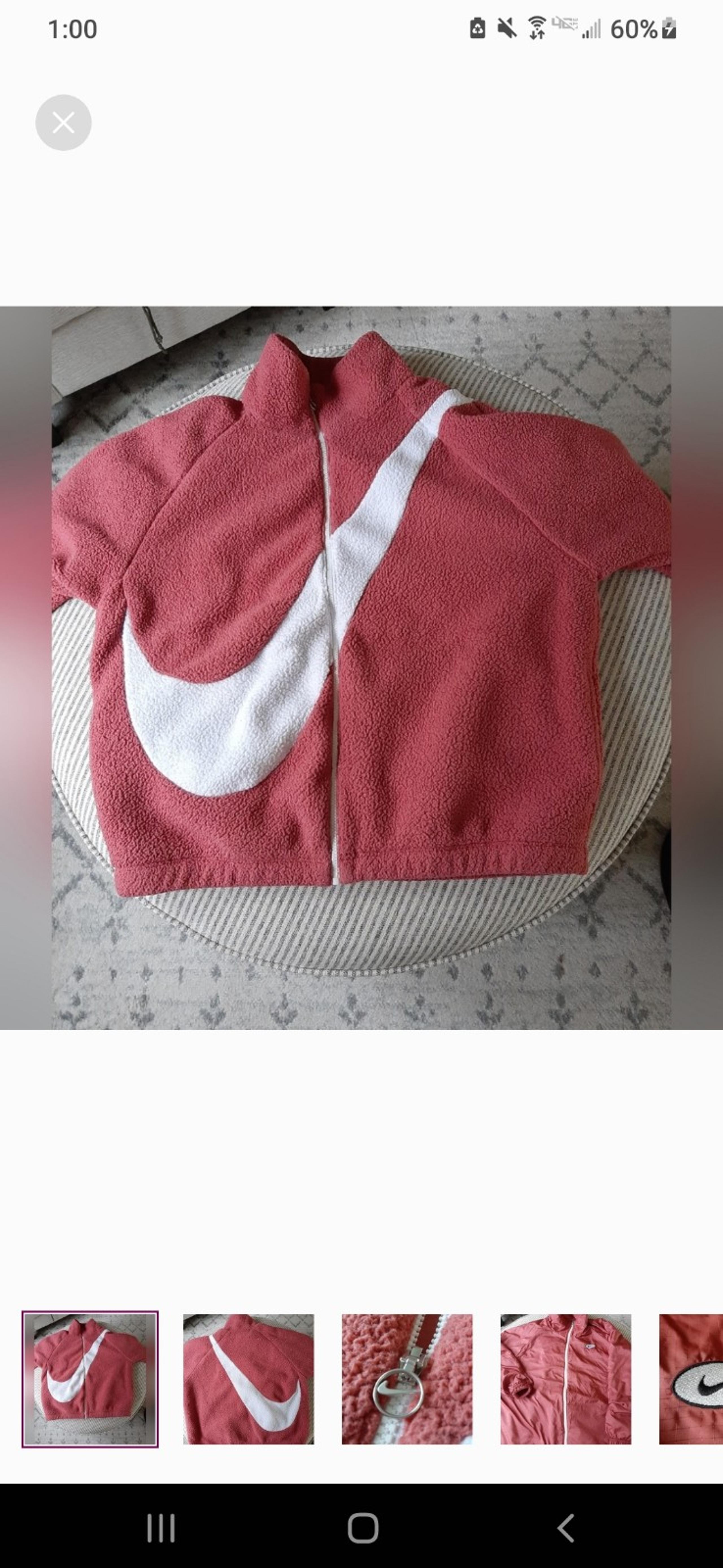 OVERSIZED reversible Nike jacket size medium