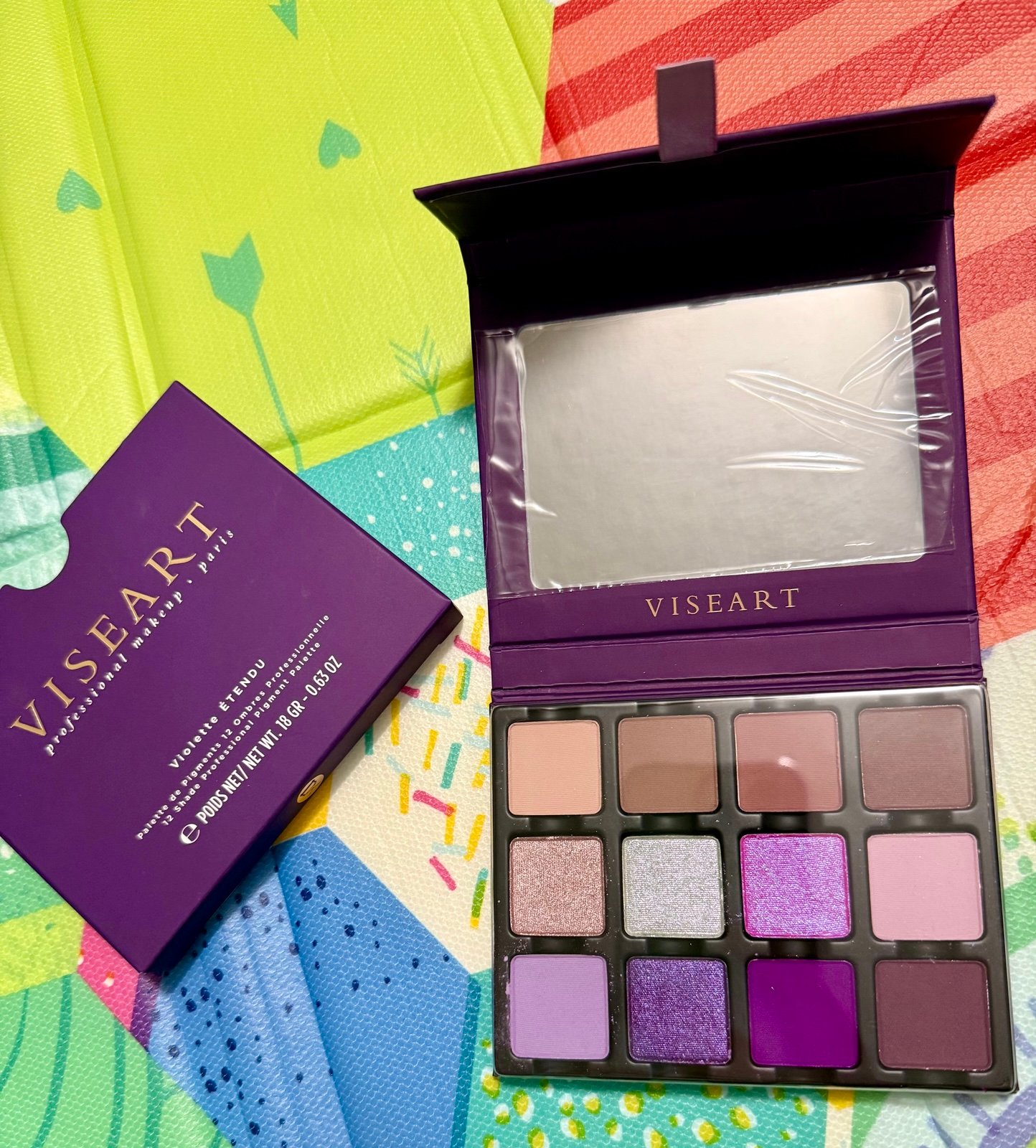 Viseart violette etendu eyeshadow palette