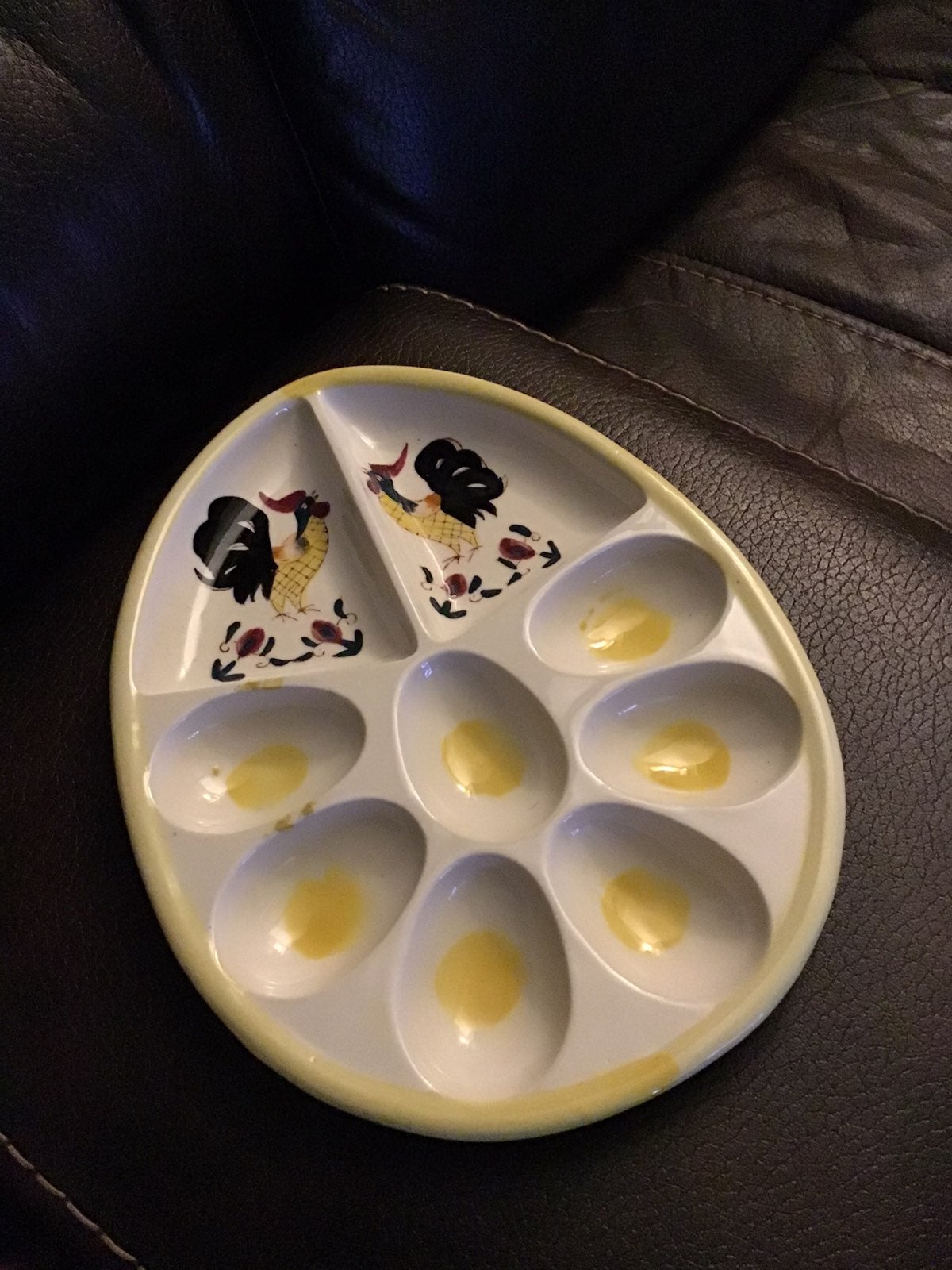 Fancy deviled egg serving platter