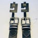 Frye dark teal navy belt silver buckle details size L new