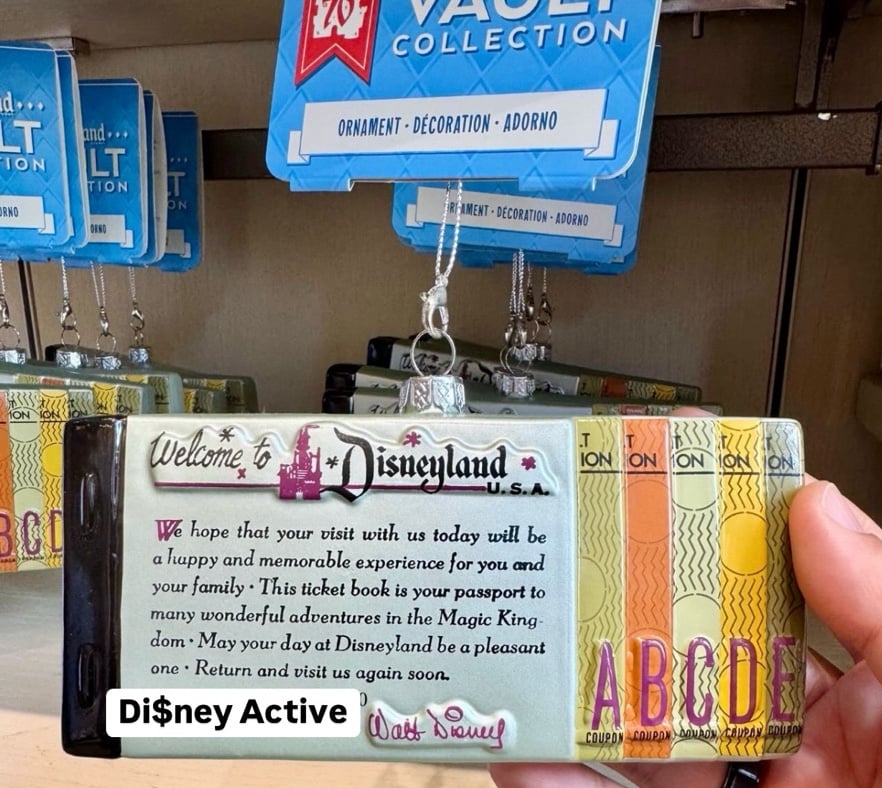 Disney Parks Disneyland 70th Anniversary Vault Collection Ornament