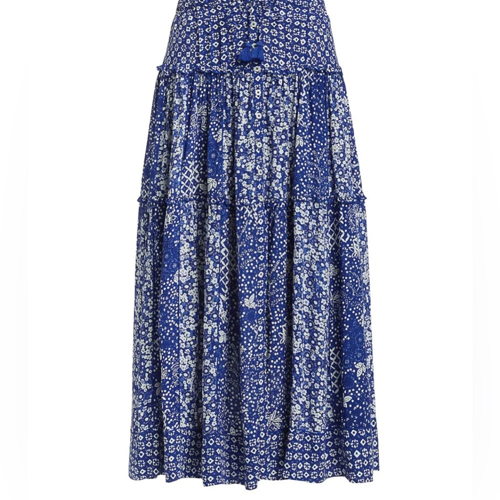 Poupette St Barth Blue Antibes Nana Maxi Skirt