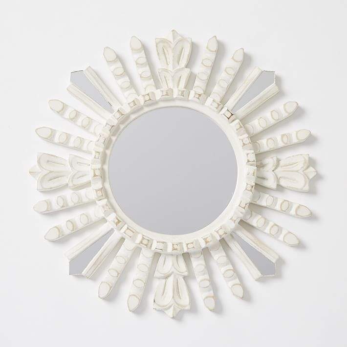 NWOT - West Elm Hand-Carved Peruvian Artesian Sunburst Mirror