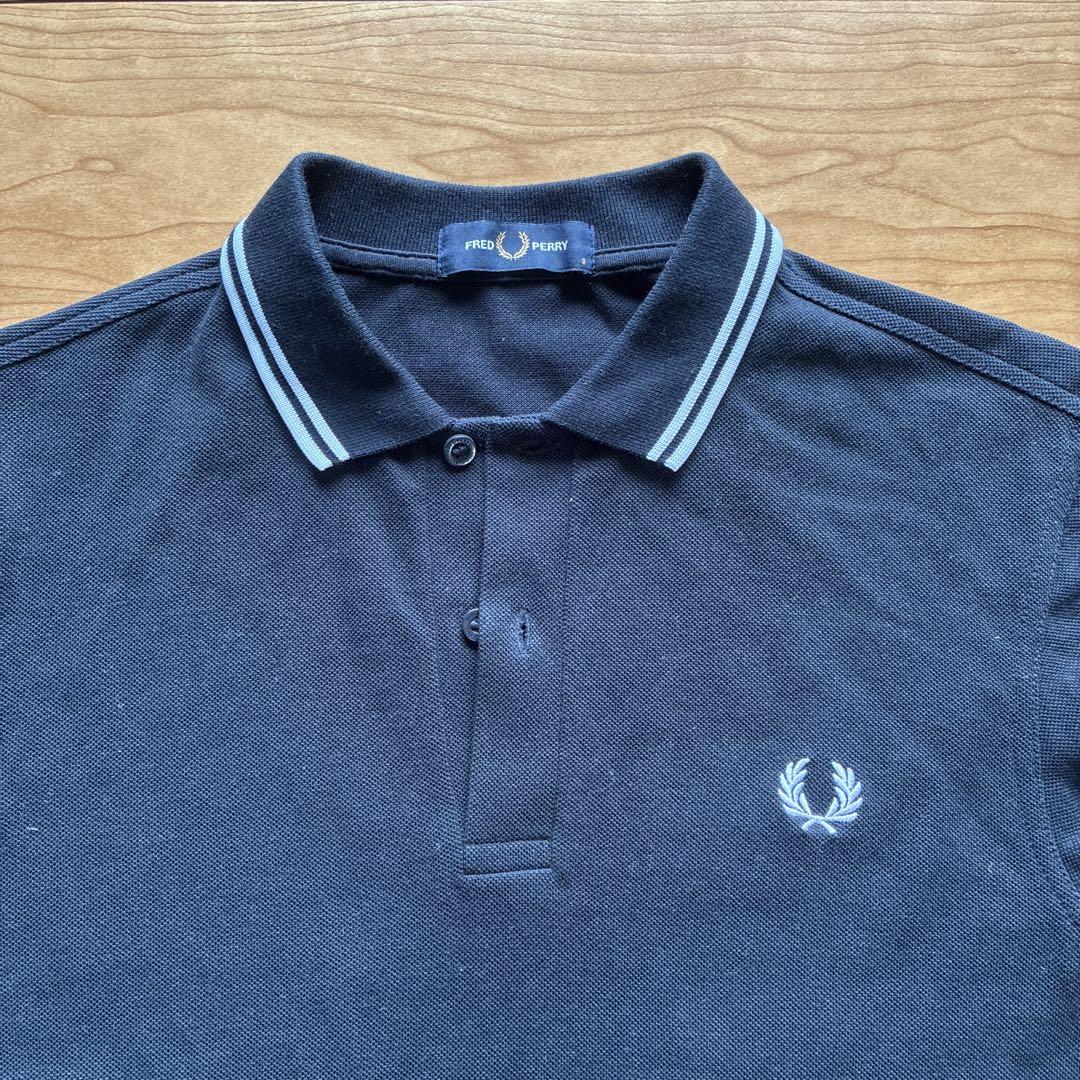 FRED PERRY Twin Tip Line One-Point Logo Embroidered Polo Shirt