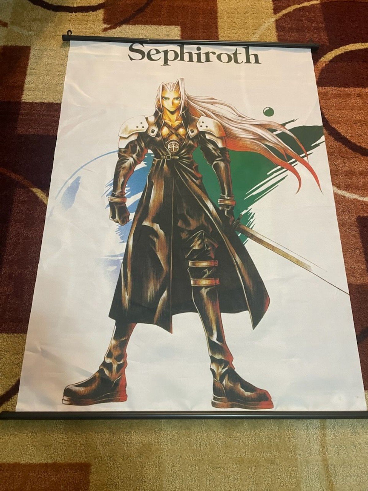 Vintage Final Fantasy 7 Sephiroth Wall Art (43 X 33)