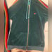 Aviator nation hunter green sweatpants and zip up sweatshirt matching set velour