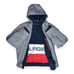 Vintage Y2K Tommy Hilfiger Hooded Softshell Jacket Grey Classic Colorway Lining