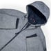 Vintage Y2K Tommy Hilfiger Hooded Softshell Jacket Grey Classic Colorway Lining