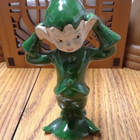 Green Pixie Elf Standing Up