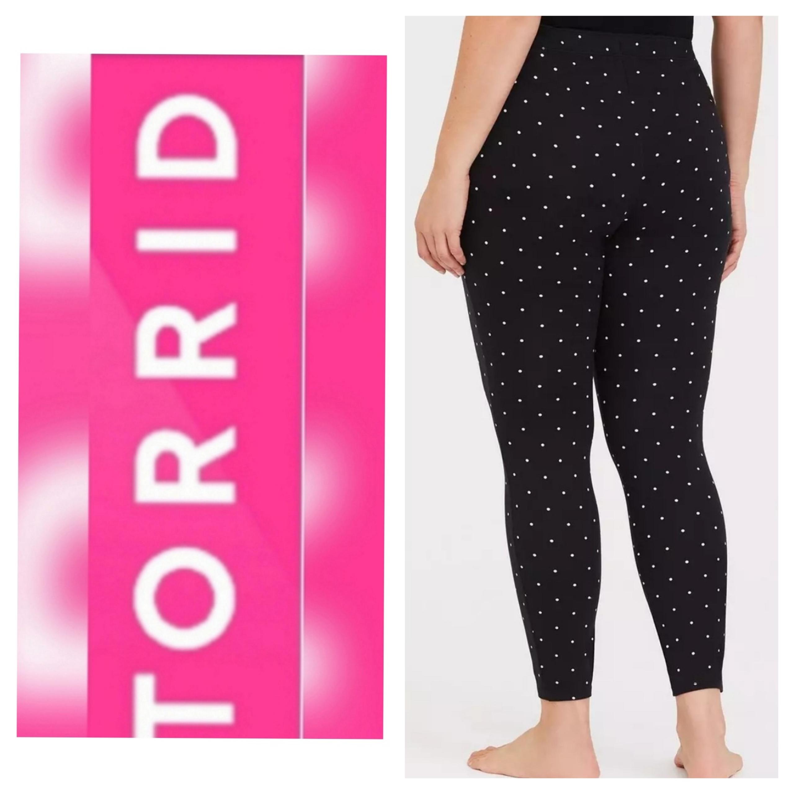 Torrid Office Style Polka Dots Pants Womens Faux Size 1