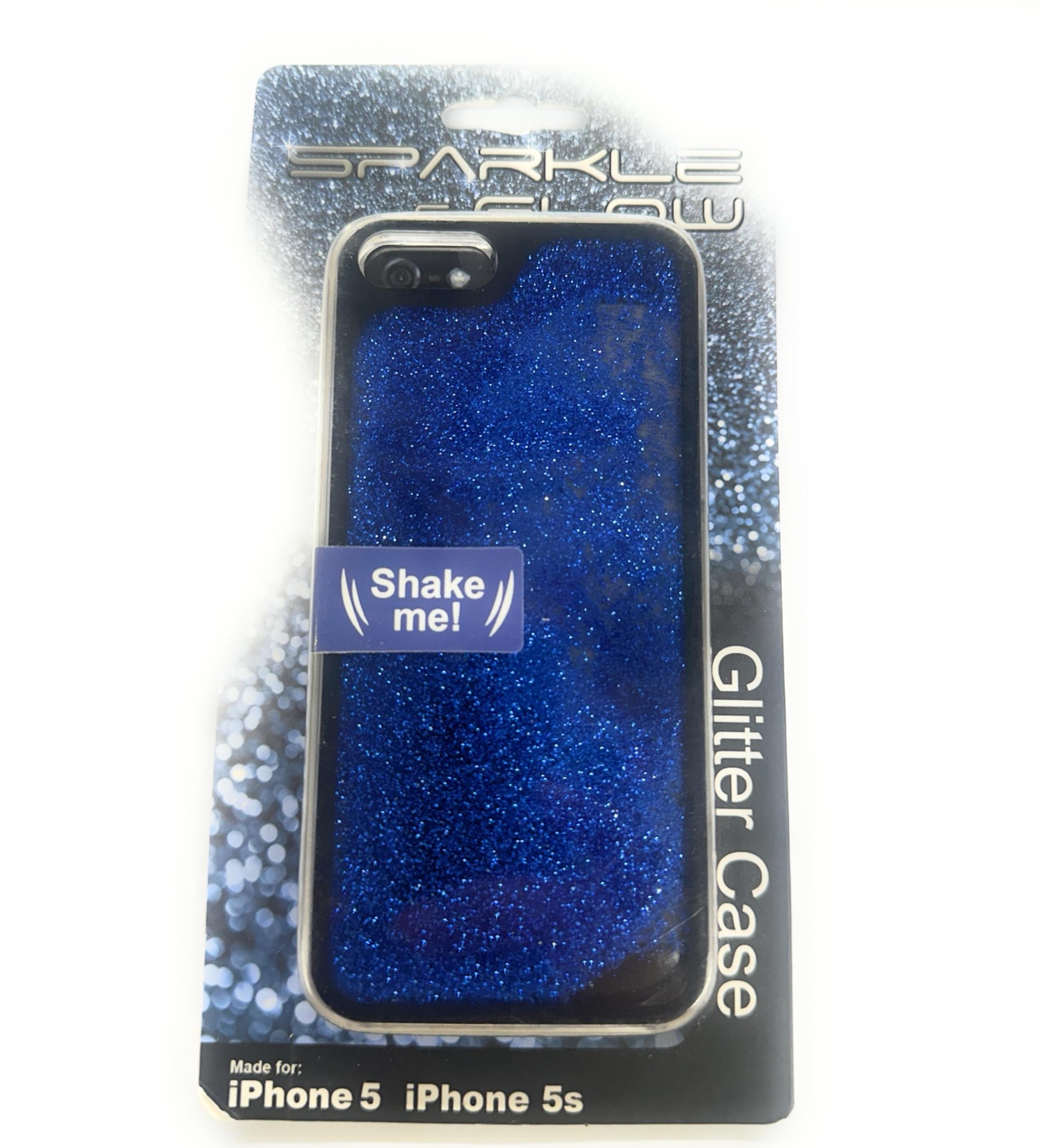 iPhone 5 & 5s Blue Glitter Case