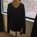 Polo Ralph Lauren V Neck Sweater Dark Navy Red Logo Large