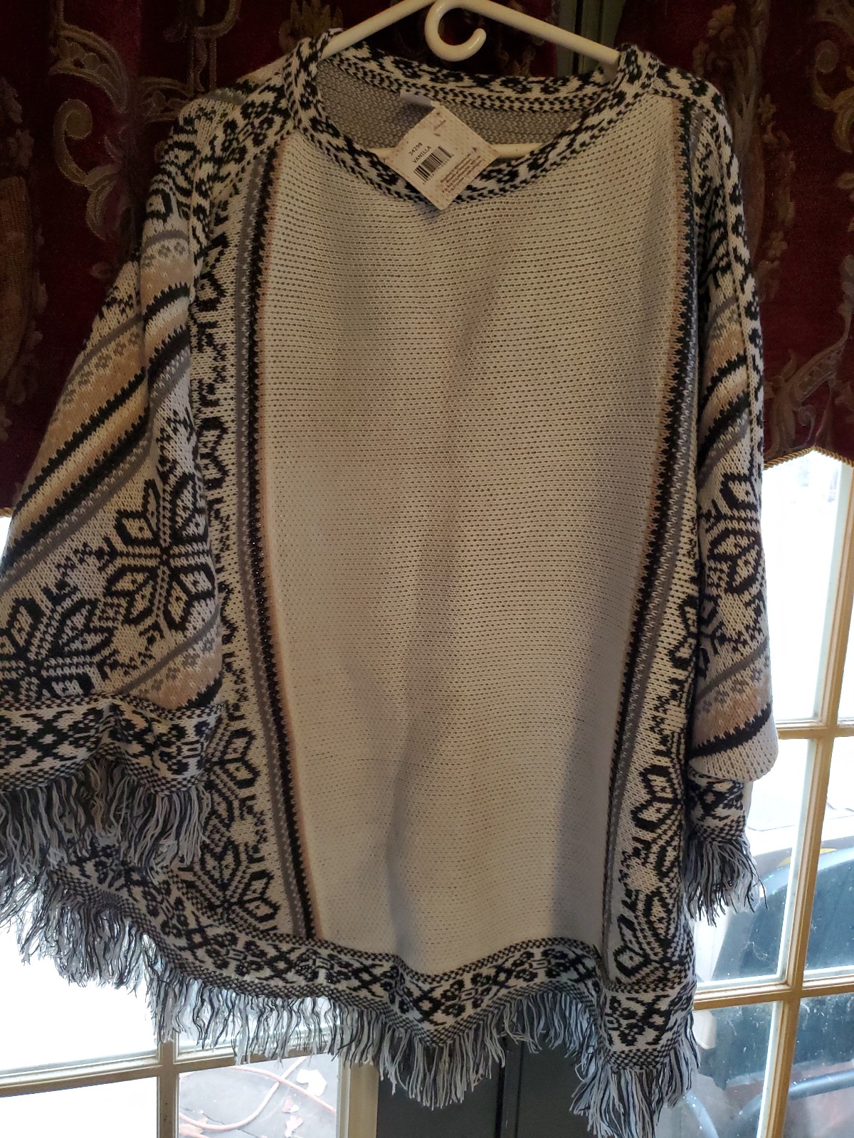 Muk luks osfa cape sweater new with tags