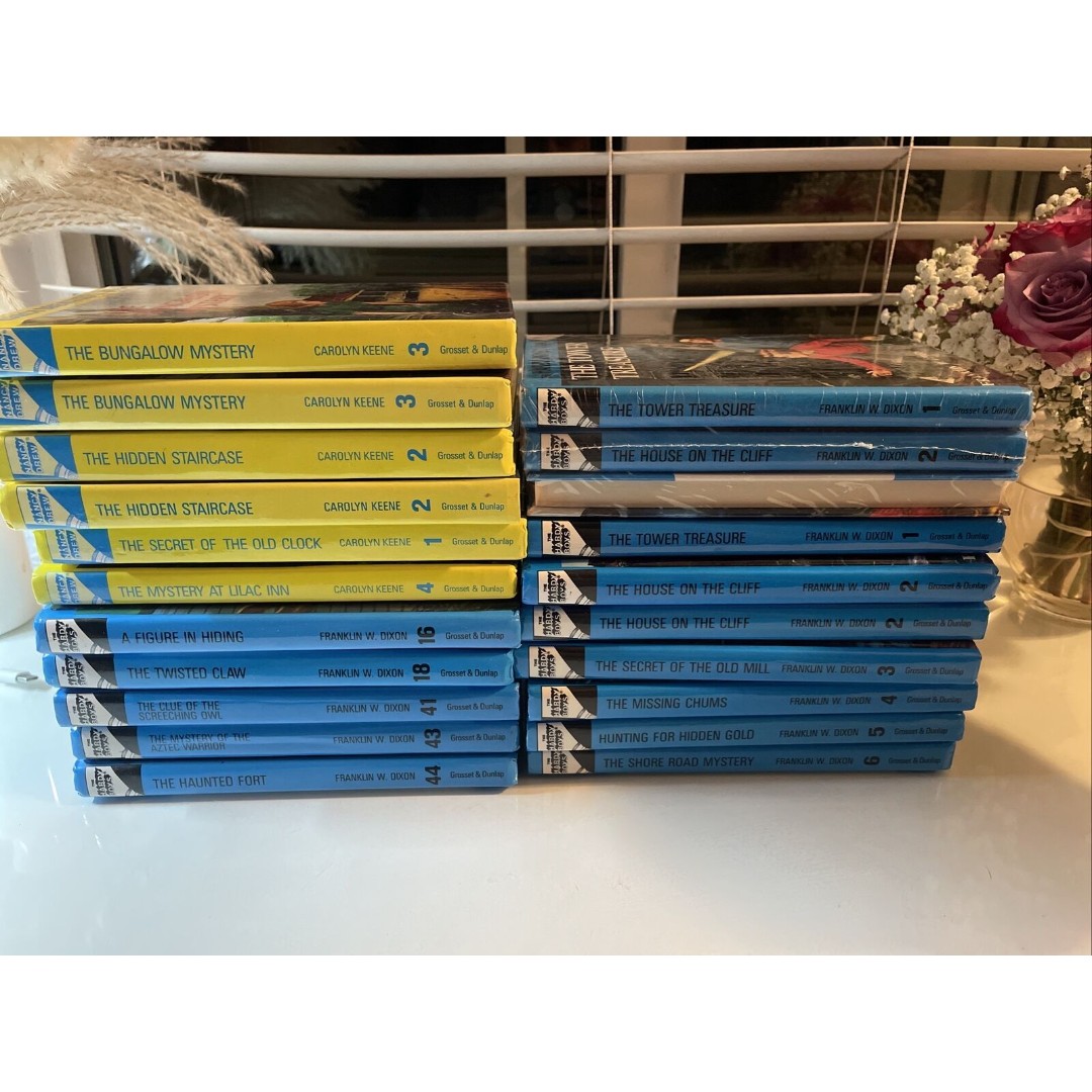 The Hardy Boys Series GLOSSY Hardcover by Franklin W. Dixon & Nancy Drew