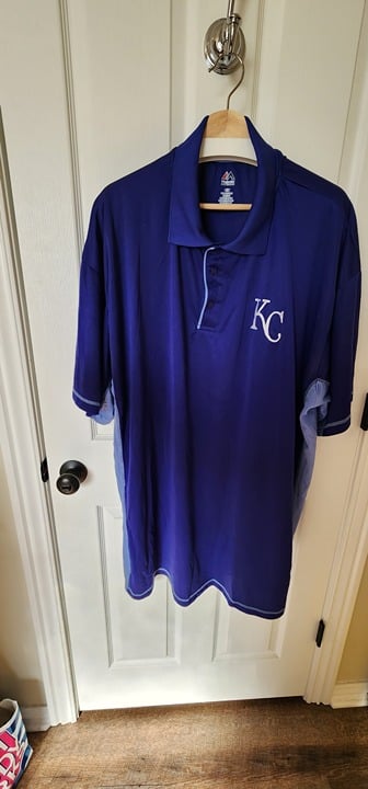 Big and Tall Men's Short Sleve Polo KC Royals