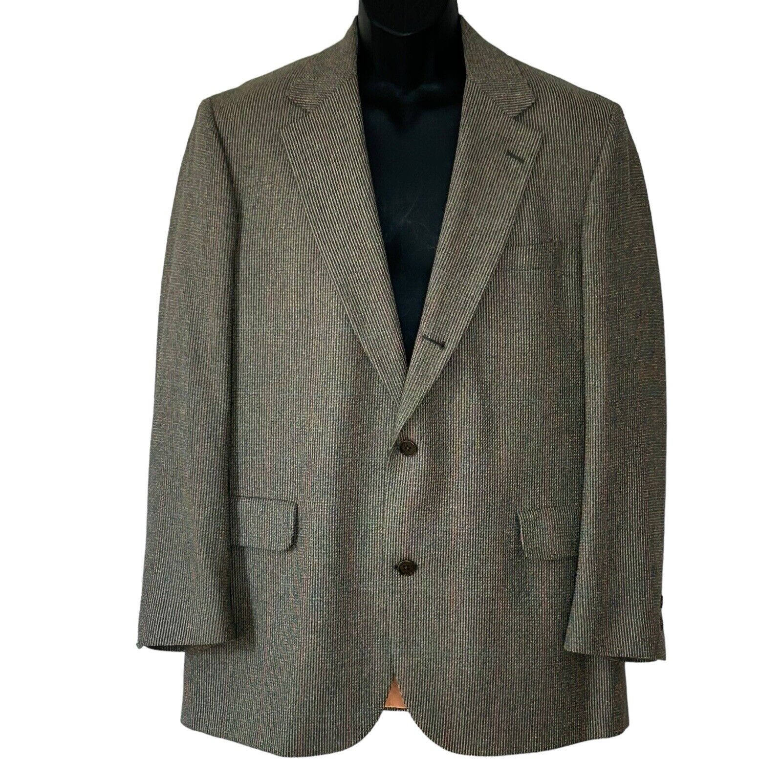 Brooks Brothers Suit Jacket Size 42R Joshua Wool Silk Tweed Vtg 2003 Blazer