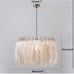 NEW Open Box KCO Lighting Nordic White Feather Chandelier Minimalist Decor Penda