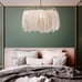 NEW Open Box KCO Lighting Nordic White Feather Chandelier Minimalist Decor Penda