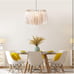 NEW Open Box KCO Lighting Nordic White Feather Chandelier Minimalist Decor Penda