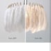NEW Open Box KCO Lighting Nordic White Feather Chandelier Minimalist Decor Penda