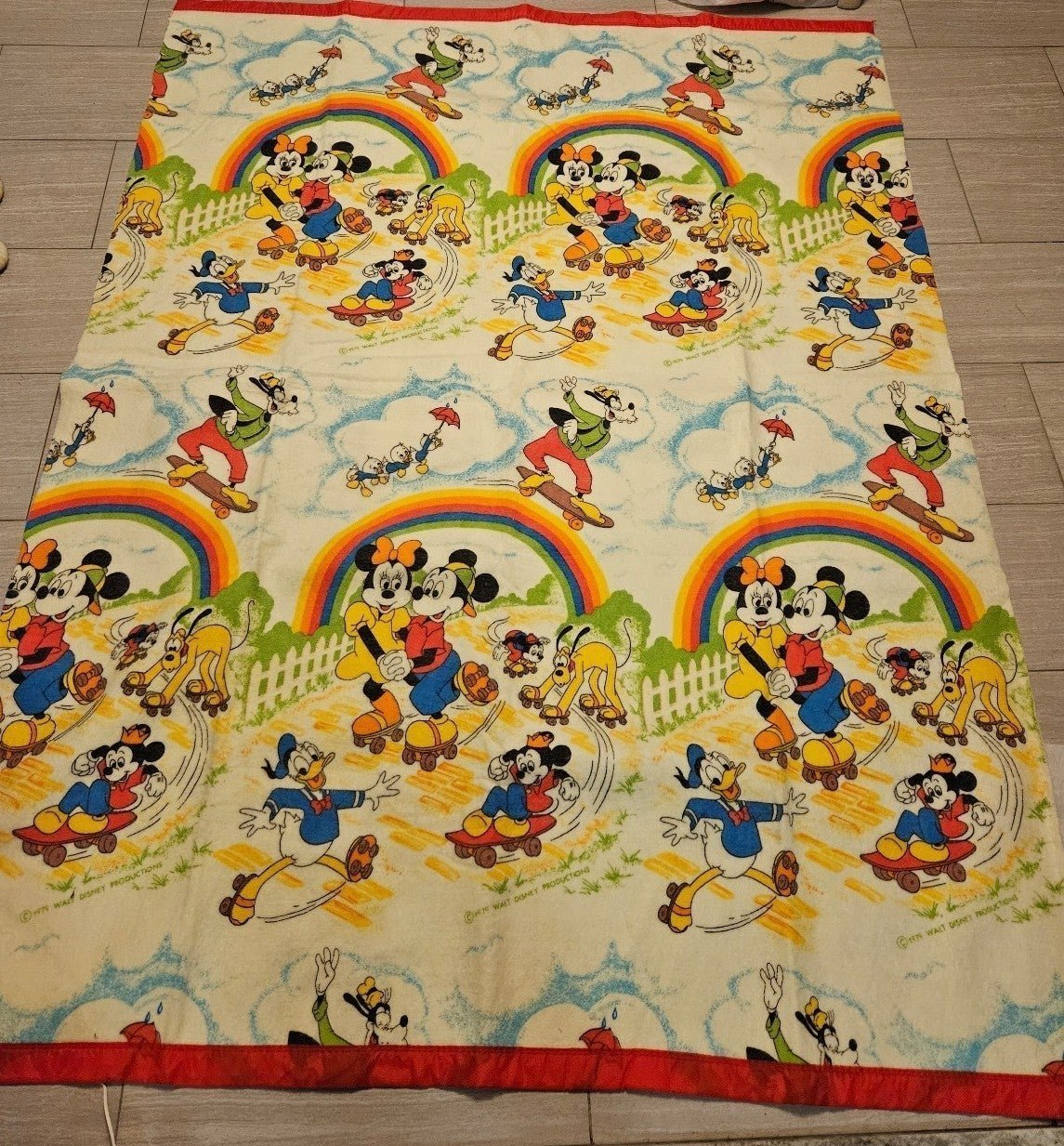 1979 Walt Disney fleece blanket
