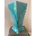 Vintage 1940s pottery art deco vase, McCoy